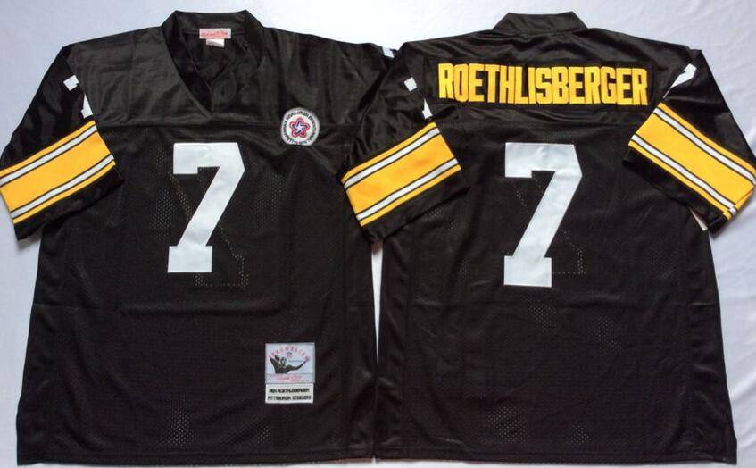 Pittsburgh Steelers Black Retro NFL Jersey