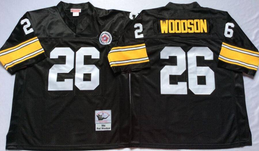 Pittsburgh Steelers Black Retro NFL Jersey