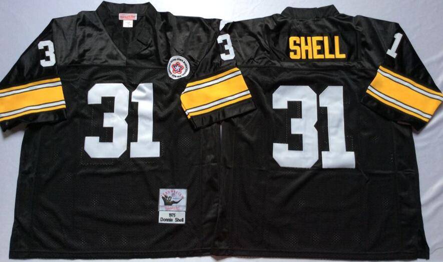 Pittsburgh Steelers Black Retro NFL Jersey