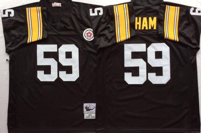 Pittsburgh Steelers Black Retro NFL Jersey