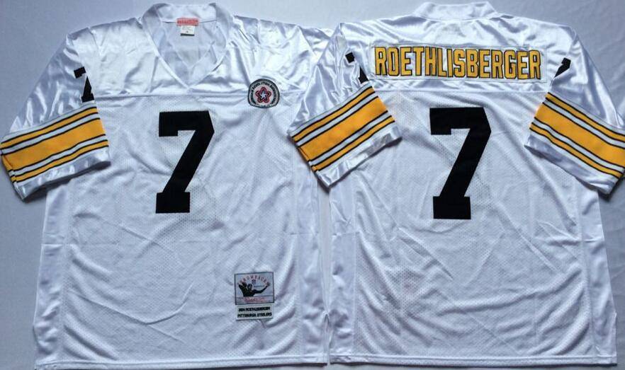 Pittsburgh Steelers White Retro NFL Jersey