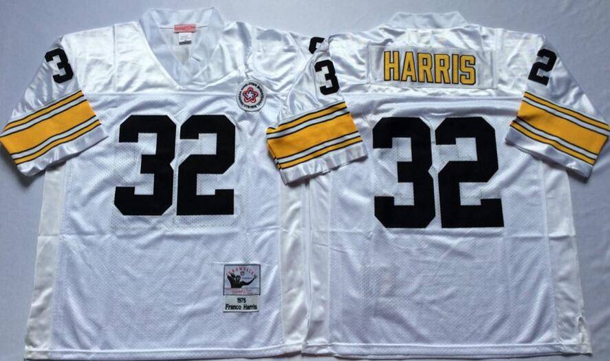 Pittsburgh Steelers White Retro NFL Jersey