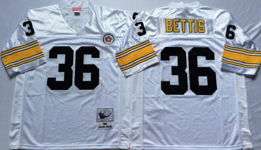 Pittsburgh Steelers White Retro NFL Jersey