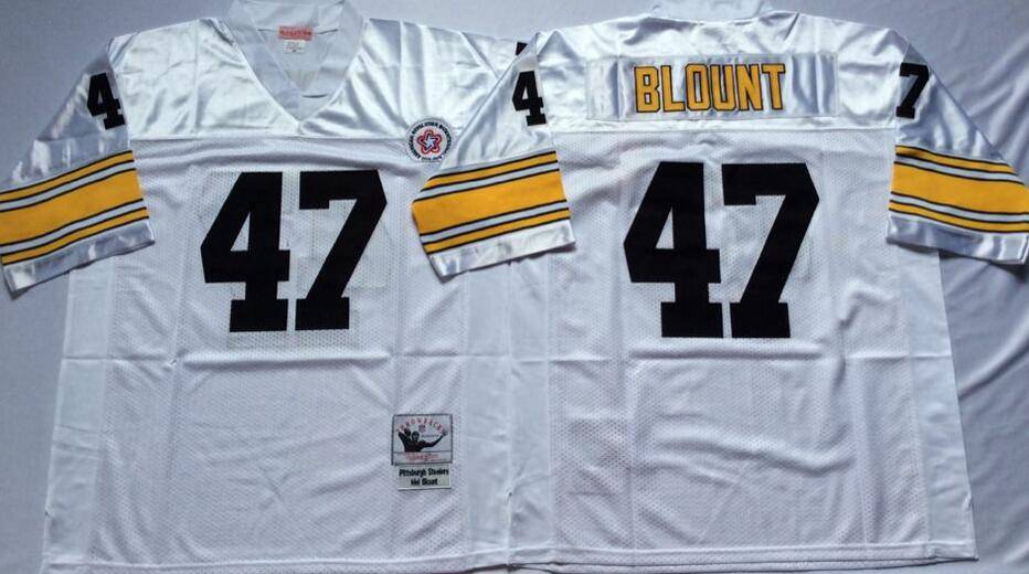 Pittsburgh Steelers White Retro NFL Jersey