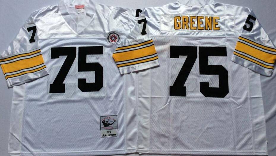 Pittsburgh Steelers White Retro NFL Jersey