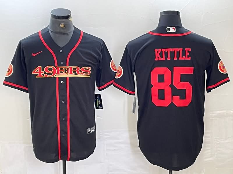 San Francisco 49ers Black MLB&NFL Jersey 04