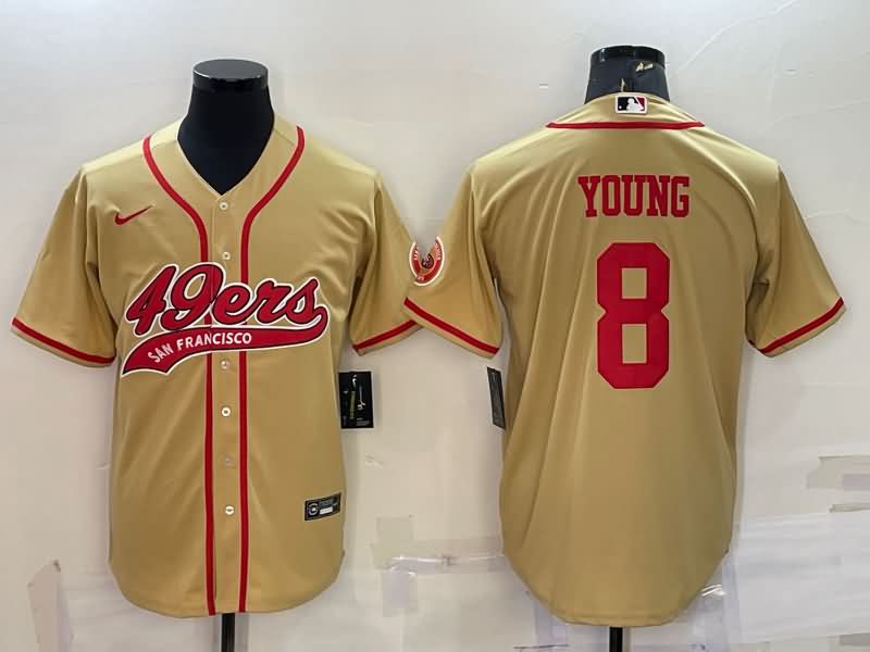 San Francisco 49ers Gold MLB&NFL Jersey