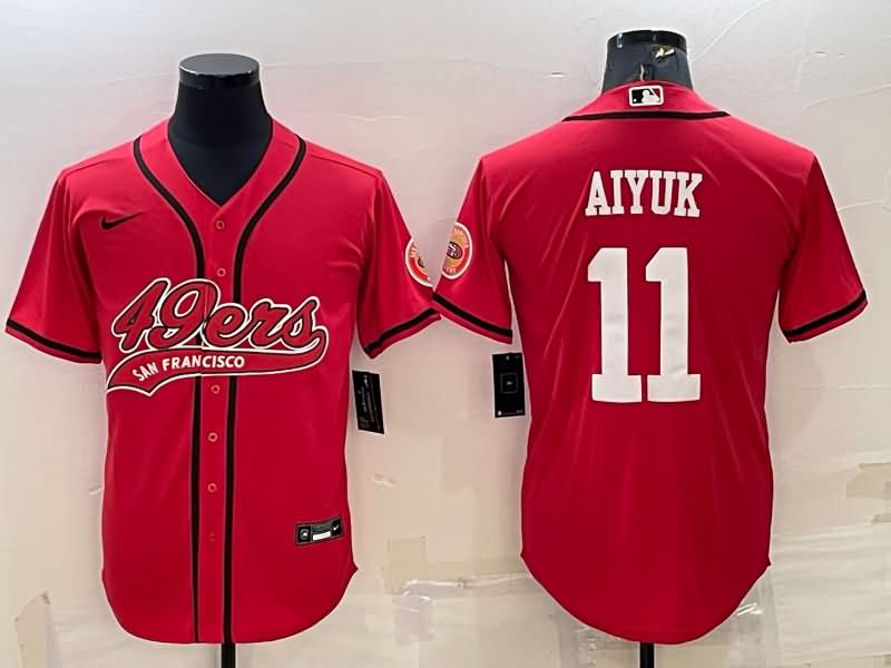 San Francisco 49ers Red MLB&NFL Jersey