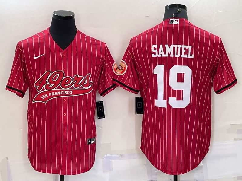 San Francisco 49ers Red MLB&NFL Jersey 02