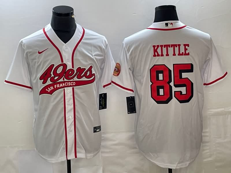 San Francisco 49ers Whtie MLB&NFL Jersey 02