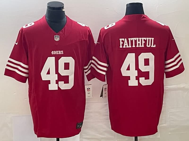 San Francisco 49ers Red NFL Jersey 04