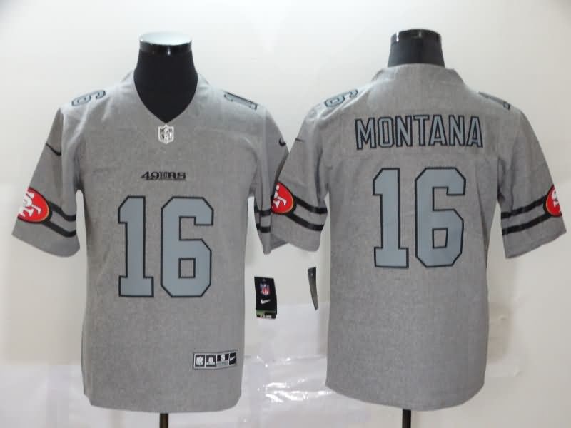 San Francisco 49ers Grey Retro NFL Jersey