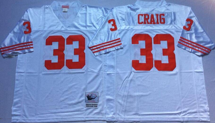 San Francisco 49ers White Retro NFL Jersey