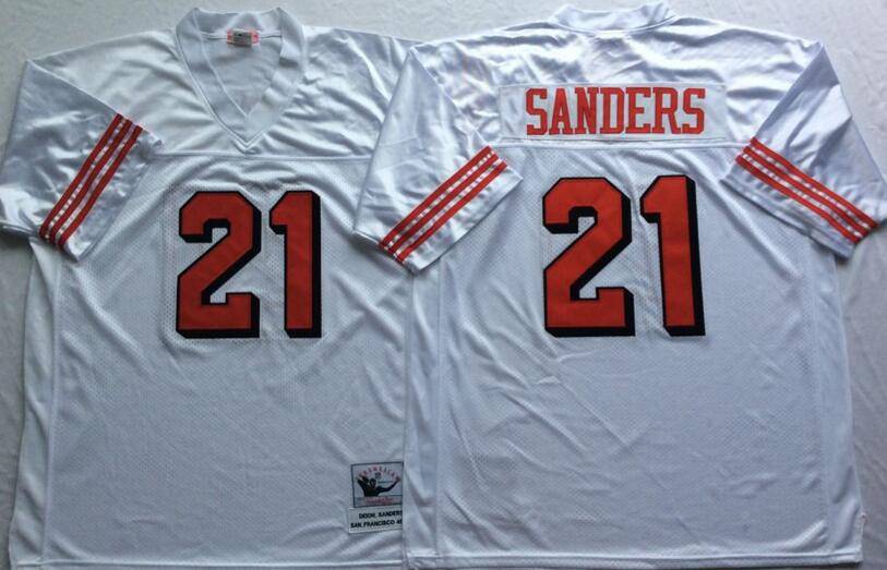 San Francisco 49ers White Retro NFL Jersey 02