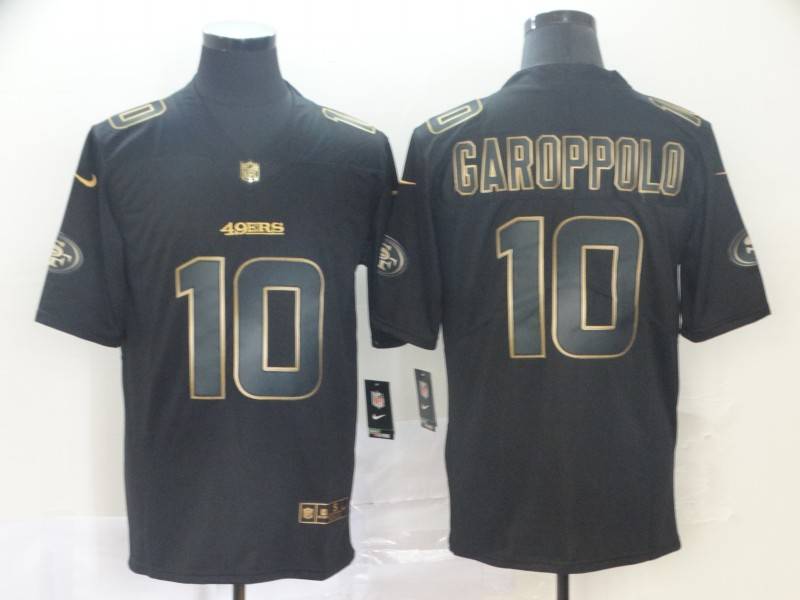 San Francisco 49ers Black Gold Vapor Limited NFL Jersey