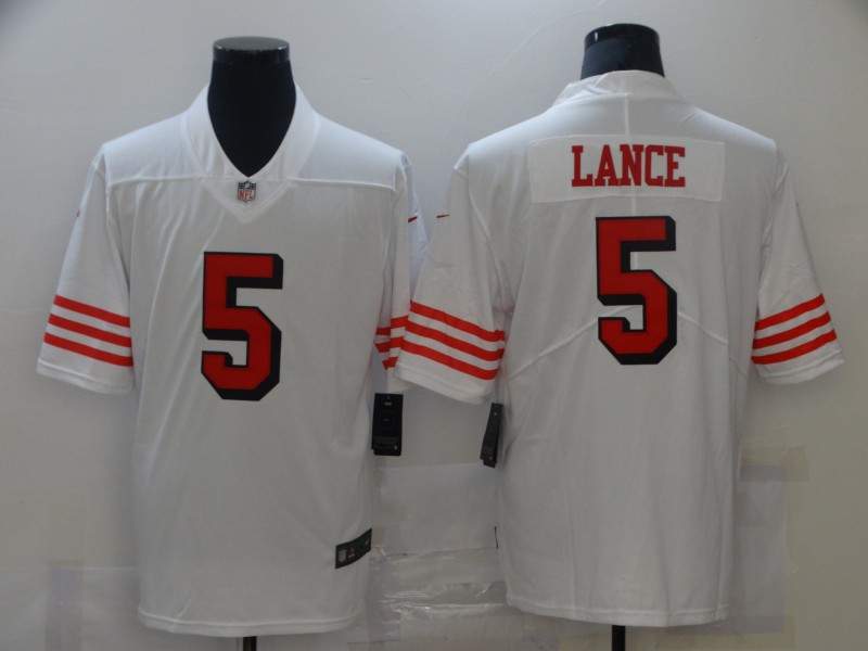 San Francisco 49ers White NFL Jersey 02