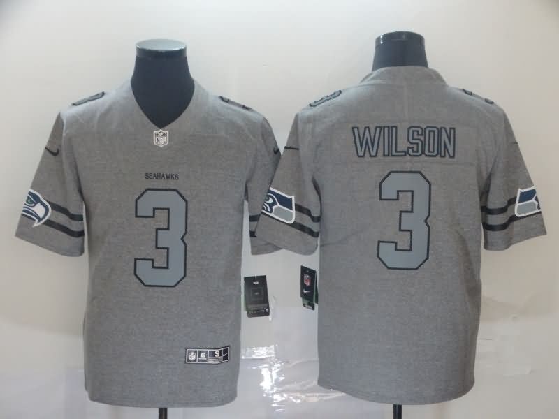 Seattle Seahawks Grey Retro NFL Jersey