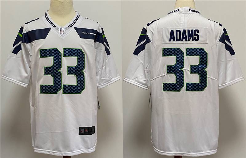 Seattle Seahawks White NFL Jersey