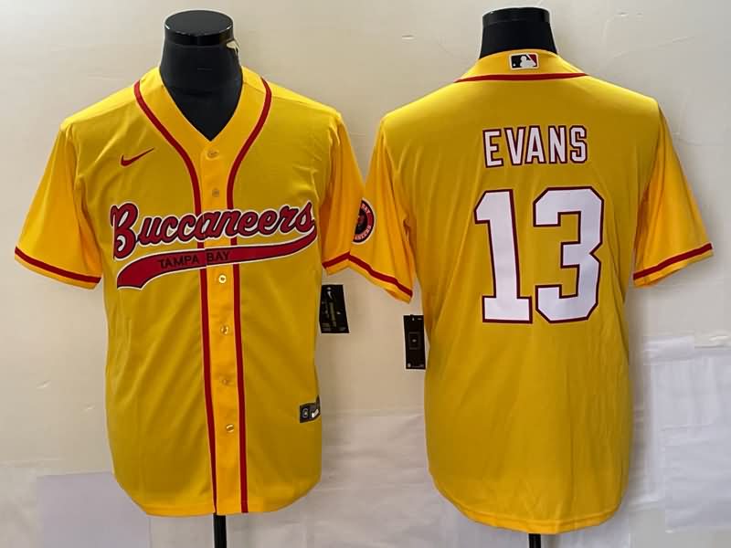 Tampa Bay Buccaneers Yellow MLB&NFL Jersey