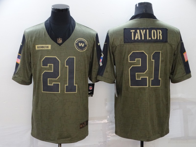 Washington Football Team Olive Salute To Service NFL Jersey