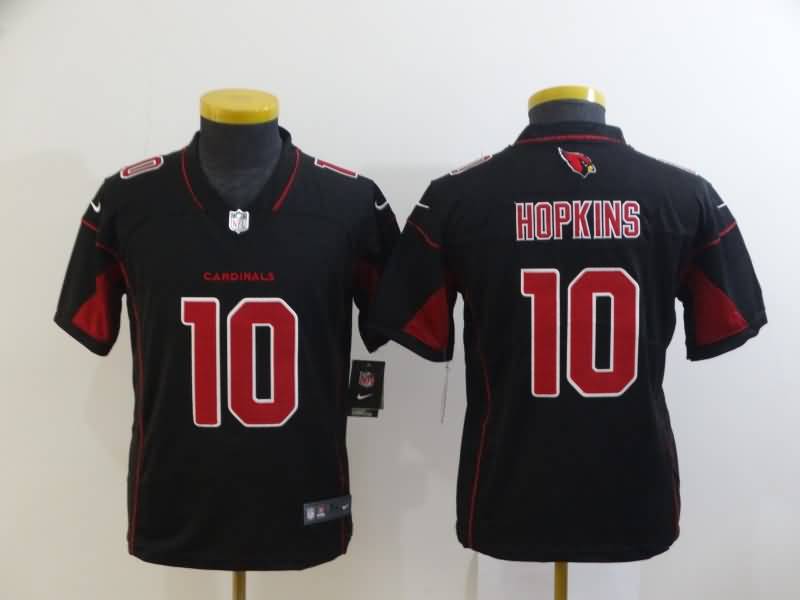 Kids Arizona Cardinals HOPKINS #10 Black NFL Jersey 02