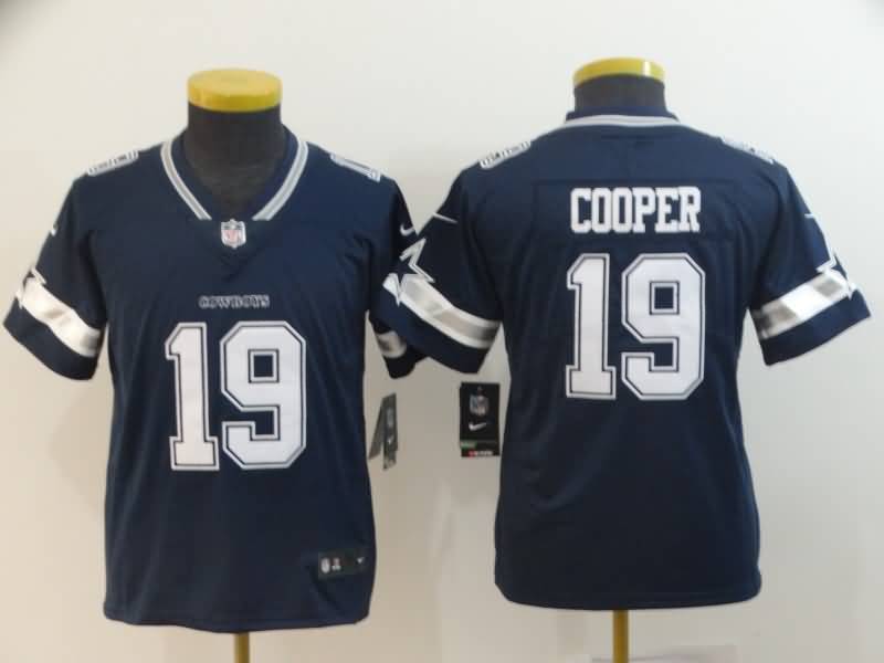Kids Dallas Cowboys COOPER #19 Dark Blue NFL Jersey