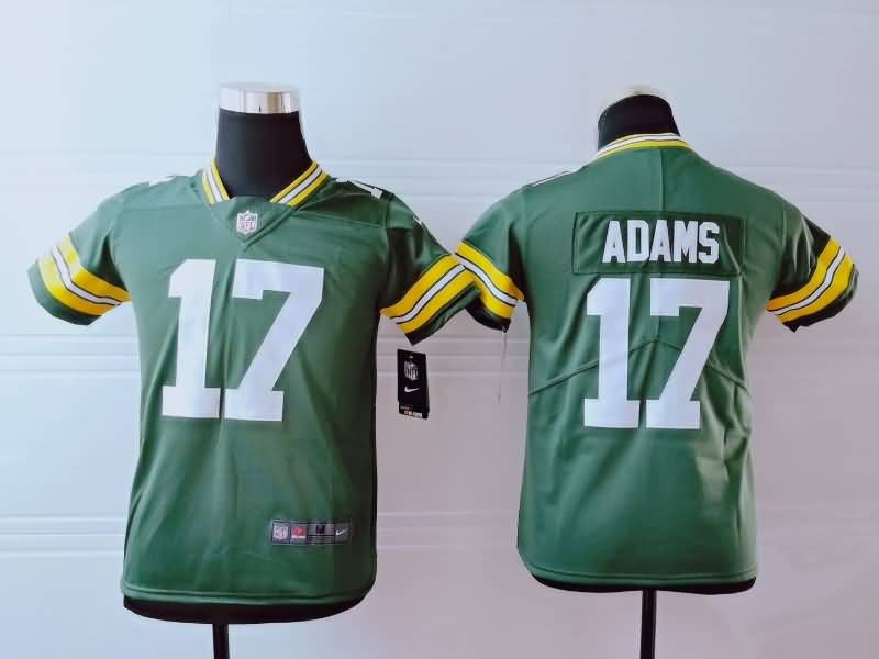Kids Green Bay Packers ADAMS #17 Green NFL Jersey