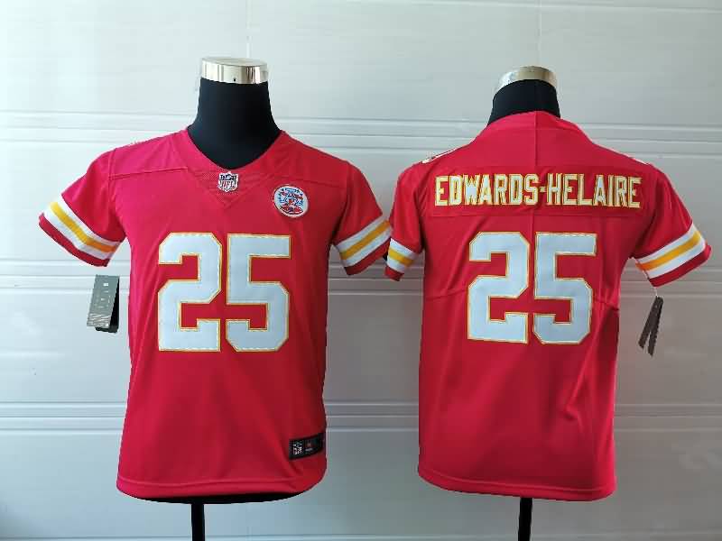 Kids Kansas City Chiefs EDWARDS-HELAIRE #25 Red NFL Jersey