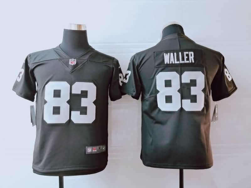 Kids Las Vegas Raiders WALLER #83 Black NFL Jersey