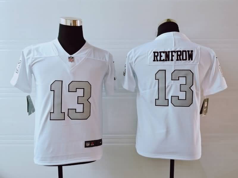 Kids Las Vegas Raiders RENFROW #13 White NFL Jersey