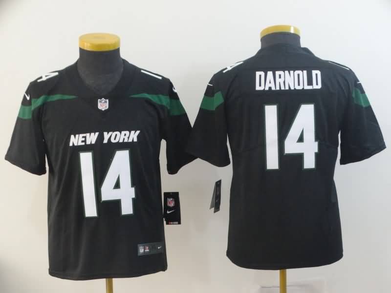 Kids New York Jets DARNOLD #14 Black NFL Jersey