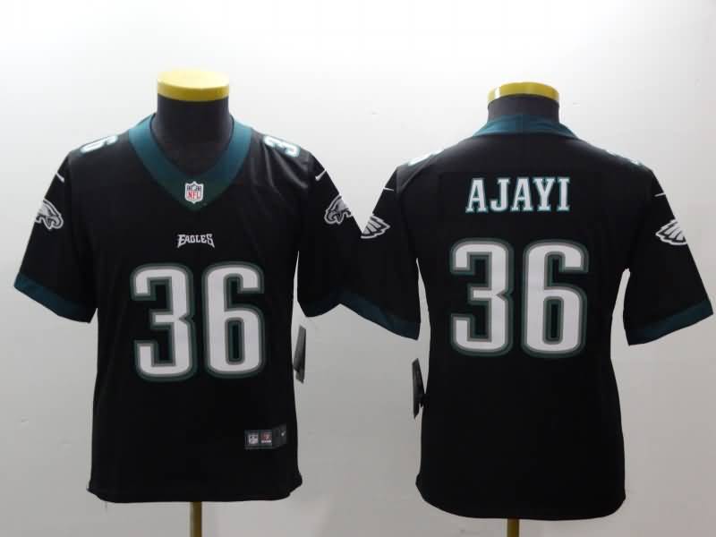 Kids Philadelphia Eagles AJAYI #36 Black NFL Jersey