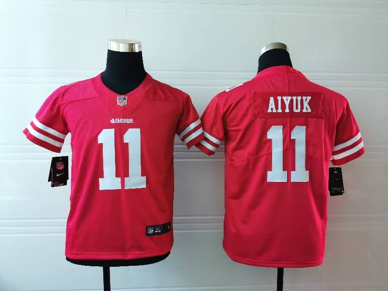 Kids San Francisco 49ers AIYUK #11 Red NFL Jersey