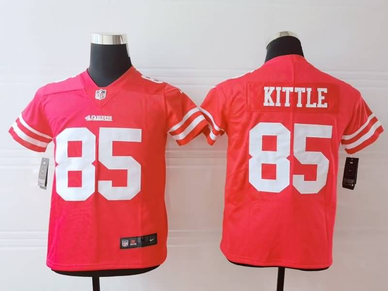 Kids San Francisco 49ers KITTLE #85 Red NFL Jersey