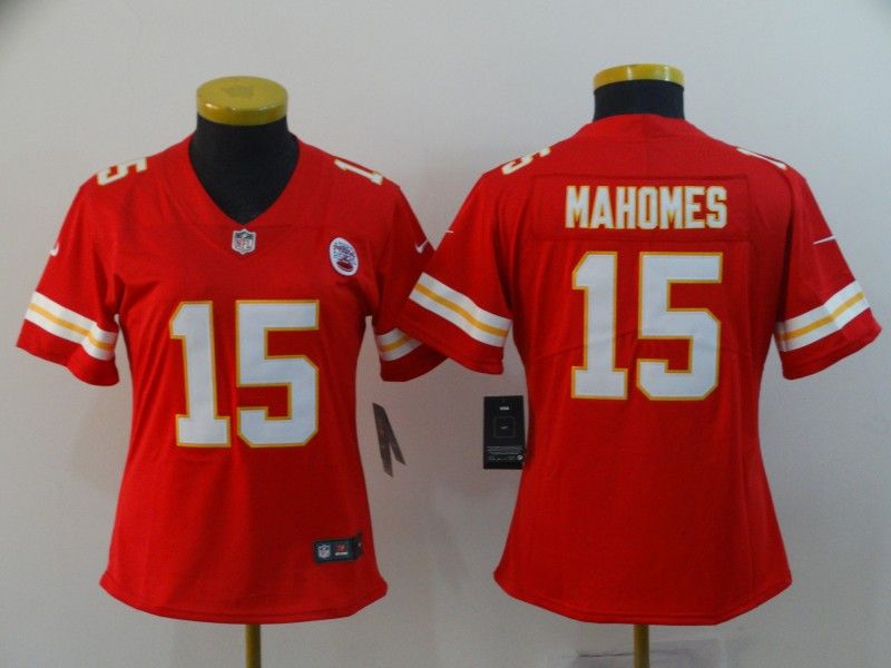 Kansas City Chiefs MAHOMES #15 Red Women NFL Jersey
