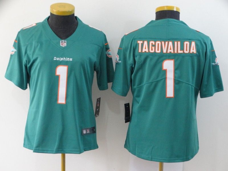 Miami Dolphins TAGOVAILOA #1 Green Women NFL Jersey