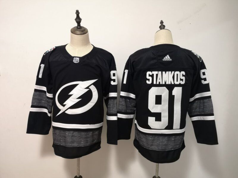 2019 Tampa Bay Lightning STAMKOSL #91 Black All Star NHL Jersey