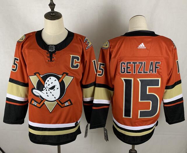 Anaheim Ducks GETZLAF #15 Orange NHL Jersey