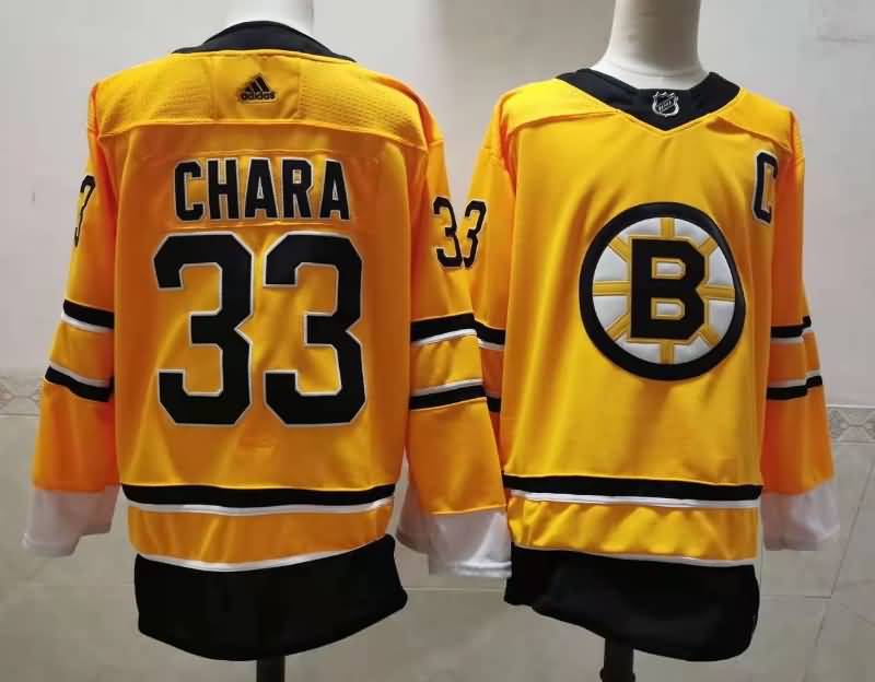Boston Bruins GHARA #33 Yellow NHL Jersey