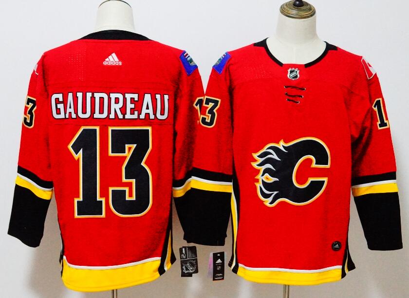 Calgary Flames GAUDREAU #13 Red NHL Jersey 02