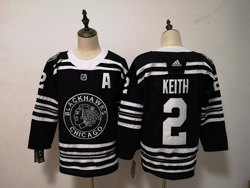 Chicago Blackhawks KEITH #2 Black NHL Jersey