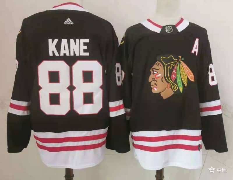 Chicago Blackhawks KANE #88 Black NHL Jersey 02