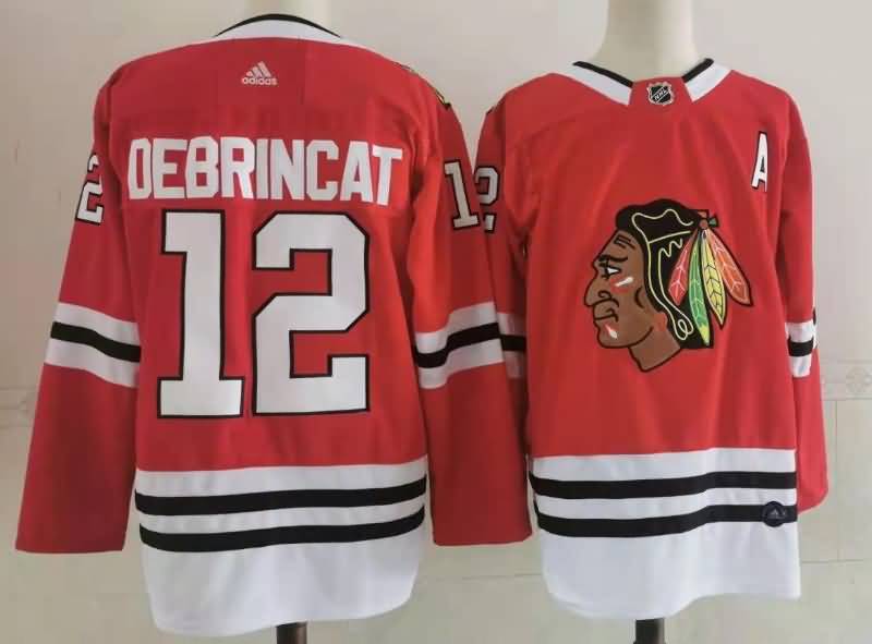 Chicago Blackhawks DEBRINCAT #12 Red NHL Jersey