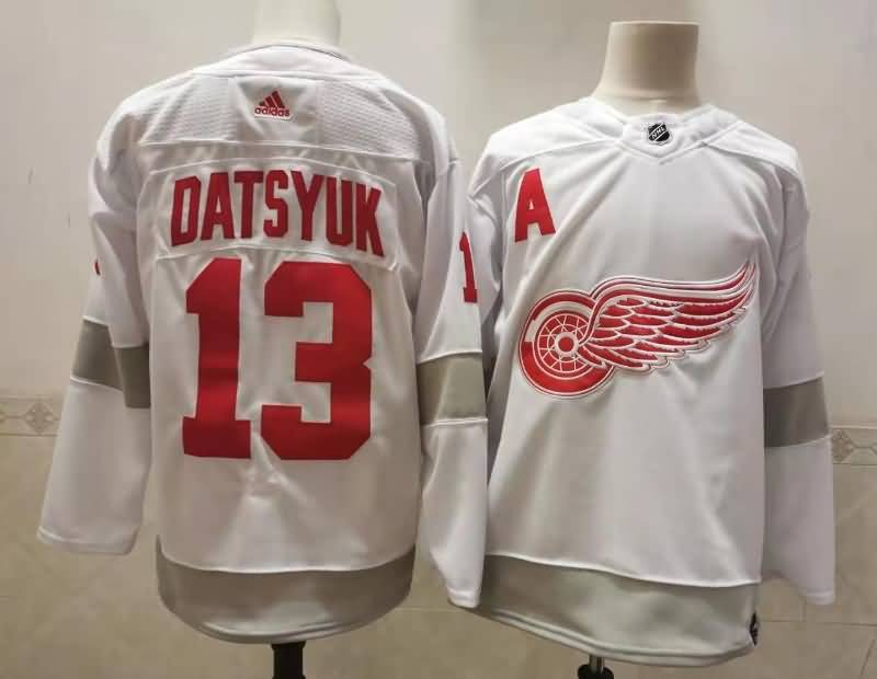 Detroit Red Wings DATSYUK #13 White NHL Jersey