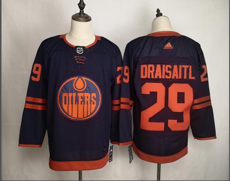 Edmonton Oilers DRAISAITL #29 Dark Blue NHL Jersey