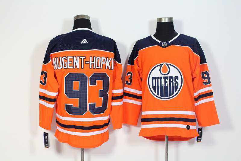 Edmonton Oilers NUGENT-HOPKINS #93 Orange NHL Jersey