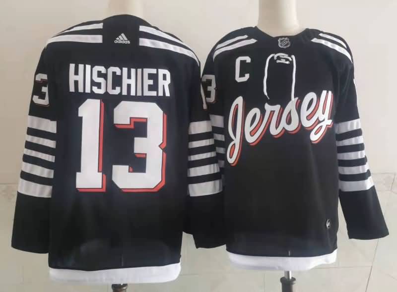 New Jersey Devils HISCHIER #13 Black NHL Jersey
