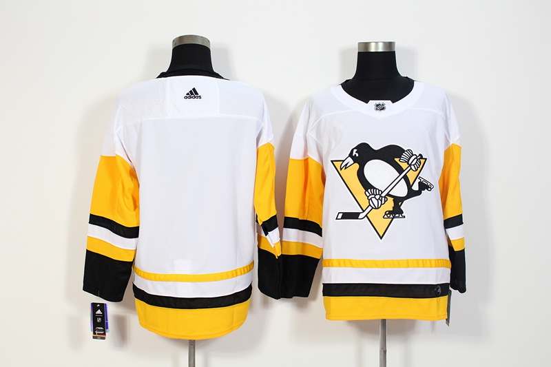 Pittsburgh Penguins Custom White NHL Jersey