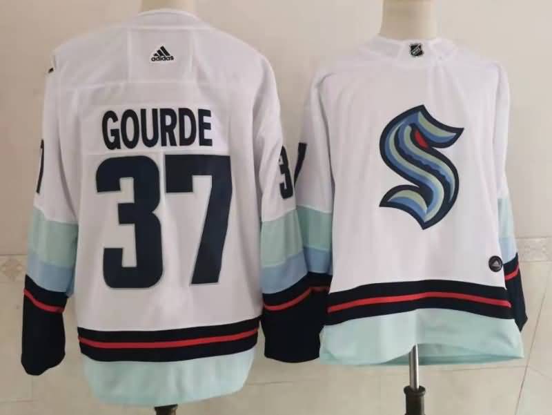 Seattle Kraken GOURDE #37 White NHL Jersey