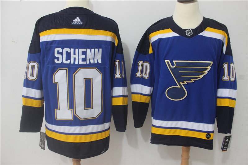 St Louis Blues SCHENN #10 Blue NHL Jersey